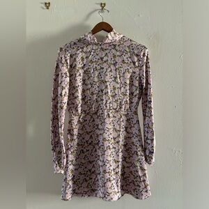 Zara silk dress with floral print.